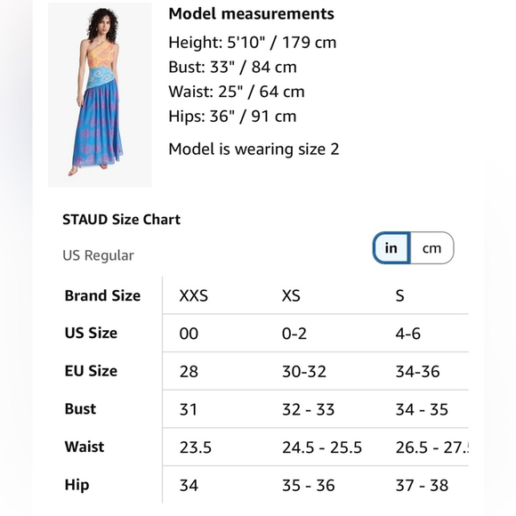 STAUD Ashlyn One Shoulder Chiffon Maxi Dress - Picture 9 of 12